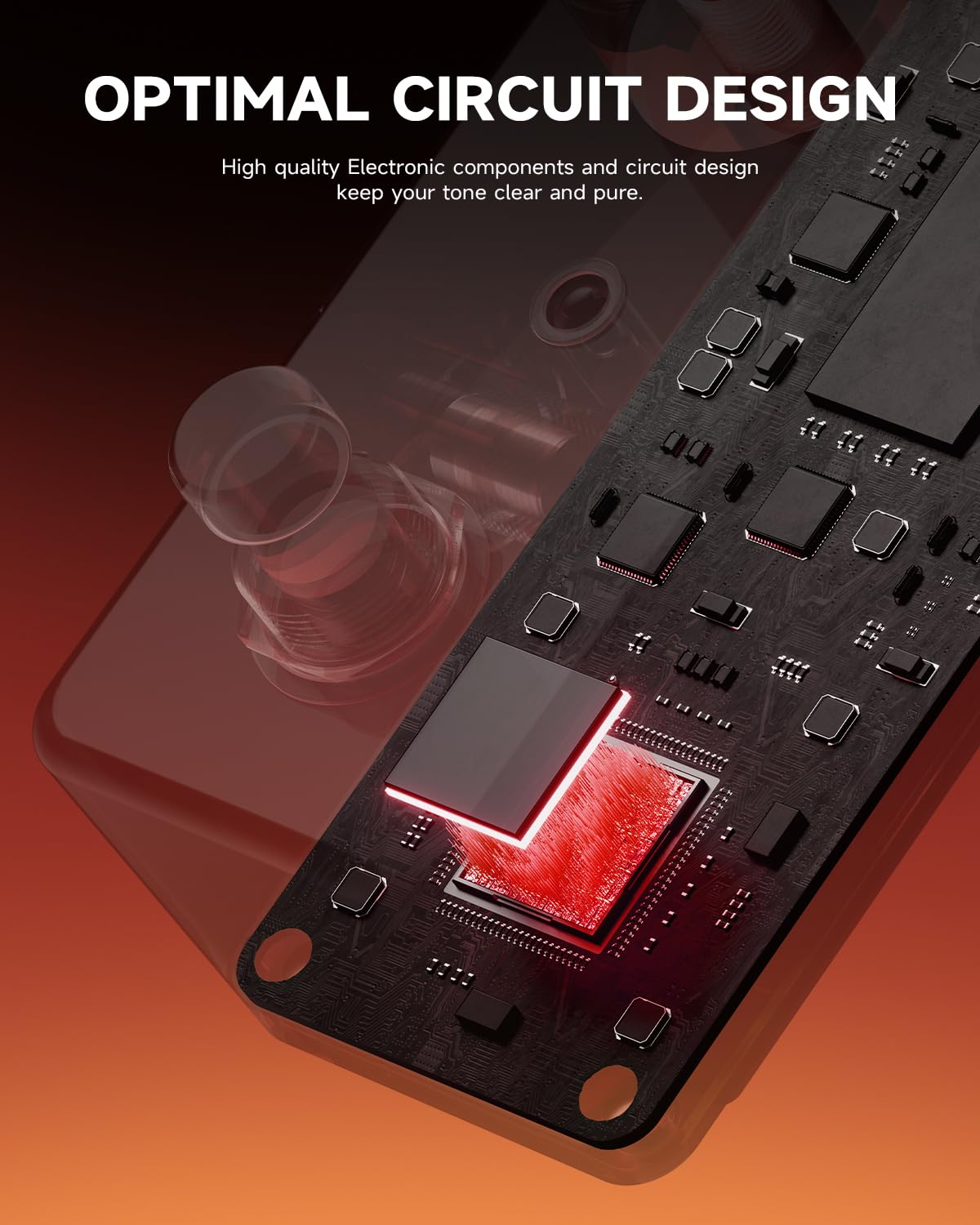 Donner Distortion Guitar Pedal, Morpher Mini Distortion 3 Modes Natural, Tight, Classic Crunch 80s Metal for Electric Guitar Tru